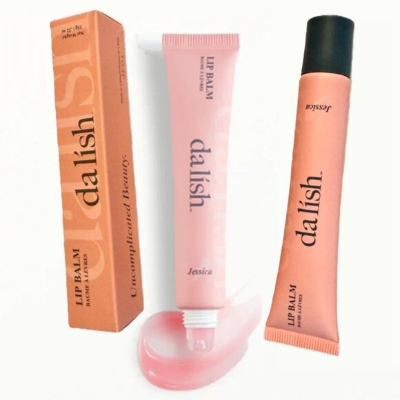 Da Lish Lip Balm Jessica Sheer Pink Full Size 15g Tinted Moisturizer Vegan - Picture 2 of 7